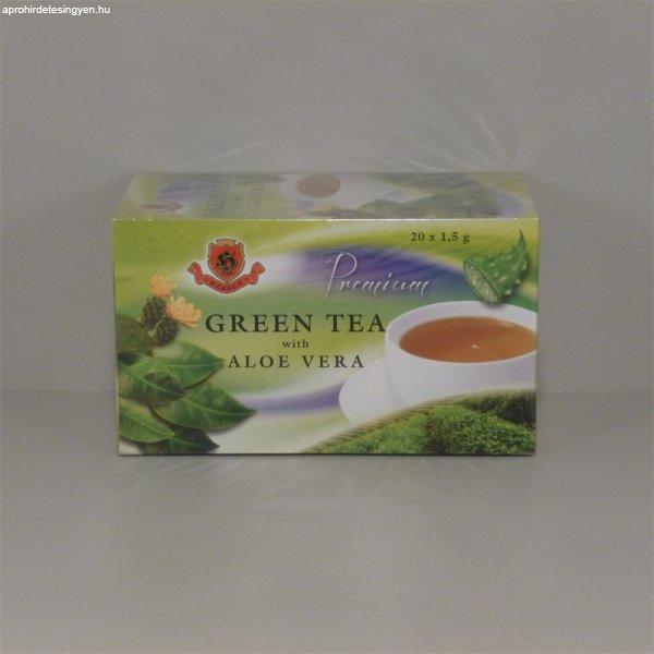 Herbex prémium tea zöldtea aloe verával 20x1,5g 30 g
