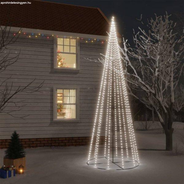 Kúp alakú karácsonyfa 732 hideg fehér LED-del 160 x 500 cm