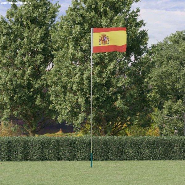 Spanyol alumínium zászló és rúd 5,55 m
