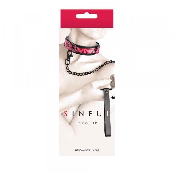  Sinful - 1'' Collar - Pink 