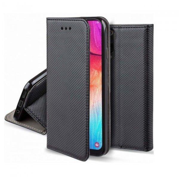 Smart magnet Samsung S918 Galaxy S23 Ultra (2023) oldalra nyíló mágneses
könyv tok szilikon belsővel fekete