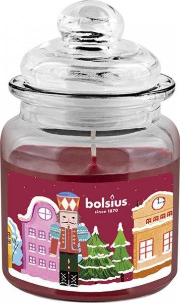 Gyertya Bolsius Diótörő, Big Jar, karácsonyi, get cosy (sütöt alma és
fahéj), 32 óra., 79x129 mm