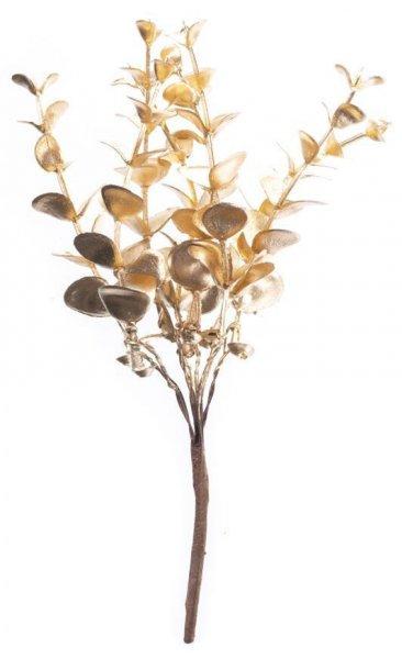 Gally MagicHome Karácsony, eukalyptusz, arany, 15 cm