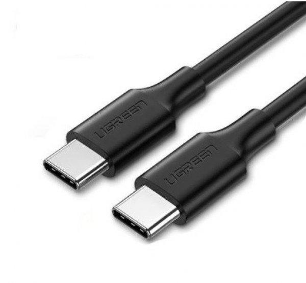 USB-C – USB-C PD UGREEN tápellátás 60 W-os kábel 1 m (fekete)
