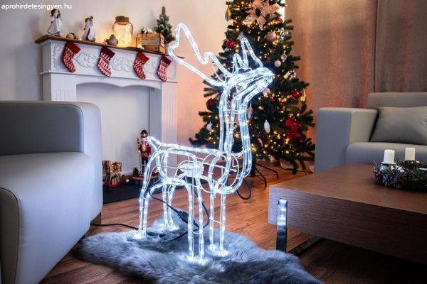 MagicHome karácsonyi dekoráció, Rénszarvas, 216 LED hideg fehér,
fordítható fejjel, 230 V, 50 Hz, kü