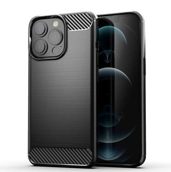 Huawei P60 / P60 Pro Carbon vékony szilikon tok fekete
