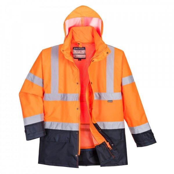 Portwest Jól láthatósági "lélegző" 5az1-ben munkavédelmi kabát
(narancs / tengerészkék L)