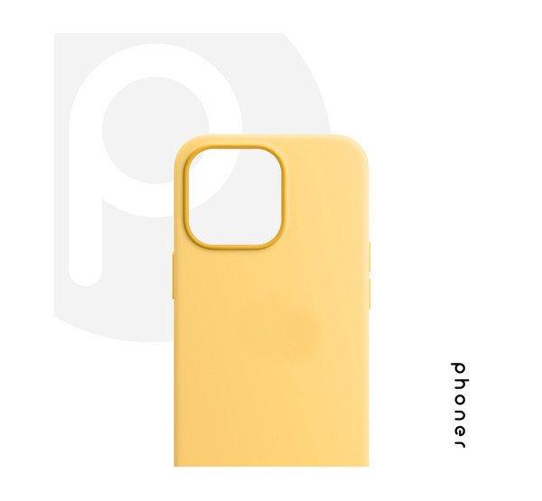 Phoner Apple iPhone 12 Pro szilikon tok, sárga