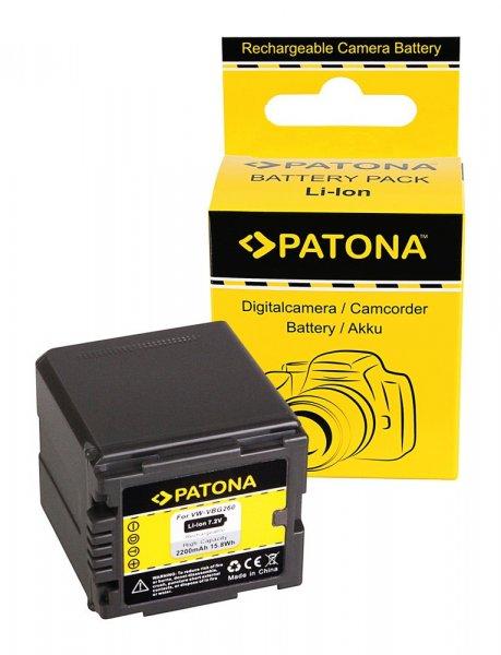 Panasonic kamera akku VW-VBG260 utángyártott (Patona) 7,2V 2200mAh