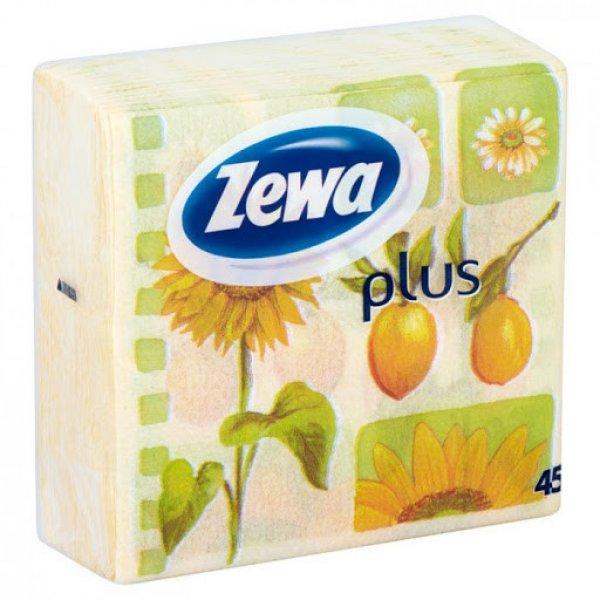Zewa Plus 1 rétegű szalvéta mintás 45db