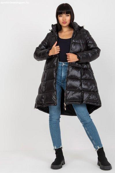 Steppelt téli kabát kapucnival modell 53197 fekete