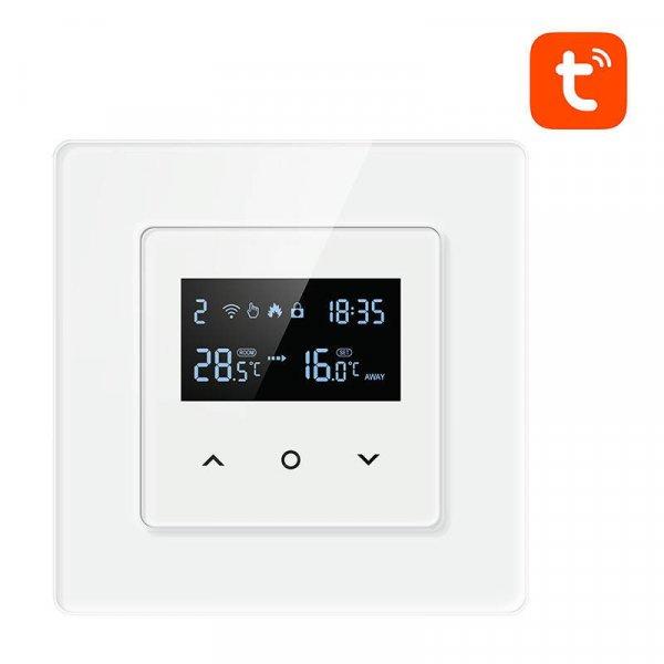 Intelligens termosztát Avatto WT200-16A-W elektromos fűtés 16A WiFi TUYA