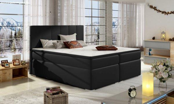 Bolero 140x200 boxspring ágy matraccal fekete