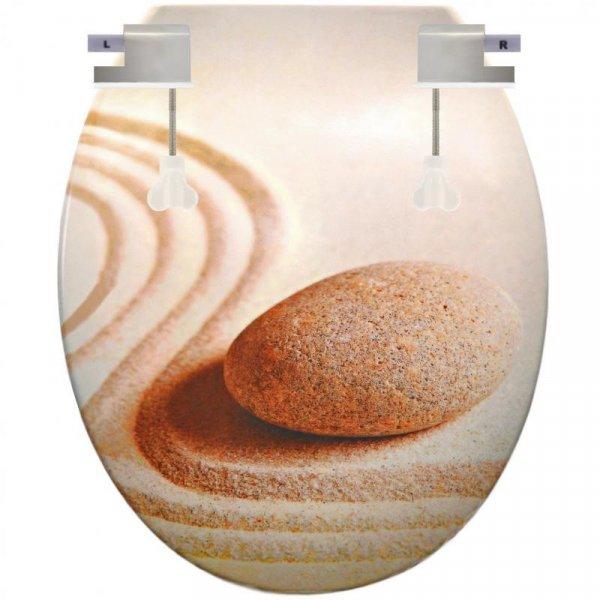 Kő Mintás WC Tető Lassú Zárófedeles Soft Close Toalett - Bézs Színű
Műanyag Wc Deszka Lecsapódásgátló Fémzsanérral - Wc Ülőke P-F -