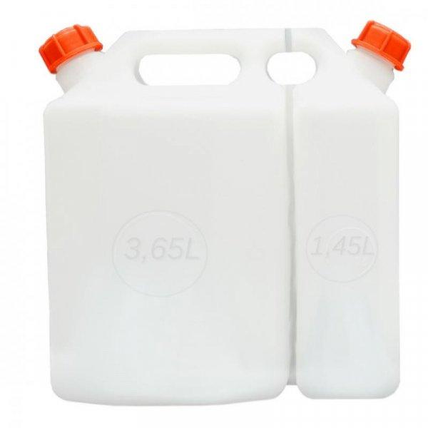 Dupla Tartályos Kanna 5,1L 3,65+1,45 L - Élelmiszeripari Műanyag Vizeskanna -
Mobil Plastic Italia 61-N -