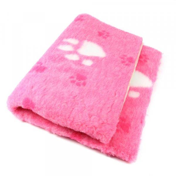 DryBed VetBed A+ - Csúszásmentes kisállatfekhely - púder rózsaszín-fehér
nagy mancsos