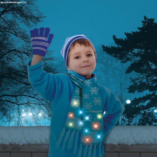 Family Karácsonyi sál - 100 cm - LED-es, elemes, kék (58667B)