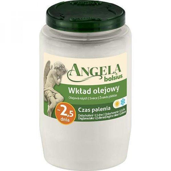Töltet bolsius Angela NR03 fehér, 55 óra, 150 g, olaj