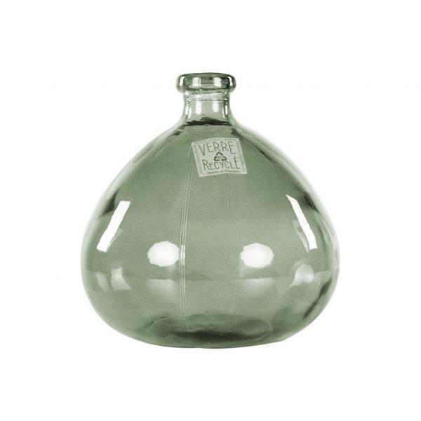 Kerek üveg váza, újrahasznosított üvegből, 23 cm, zöld - BULLE DE SAVON -
Butopêa