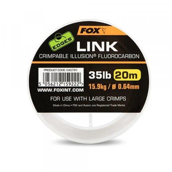 Fox Edges™ Link Illusion Flurocarbon 35lb 0.64mm krimpelhető zsinór (CAC791)