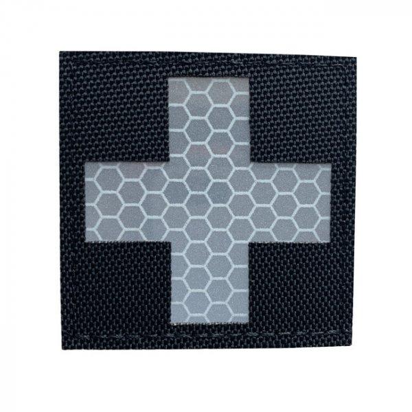 WARAGOD FELVARRÓ Reflective Fabric Cross Medic Patch Black and White