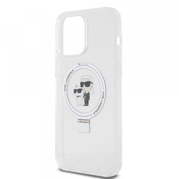 Karl Lagerfeld Ringstand Karl and Choupette MagSafe Apple iPhone 15 Pro Max
(6.7) hátlapvédő tok fehér (KLHMP15XHMRSKCH)