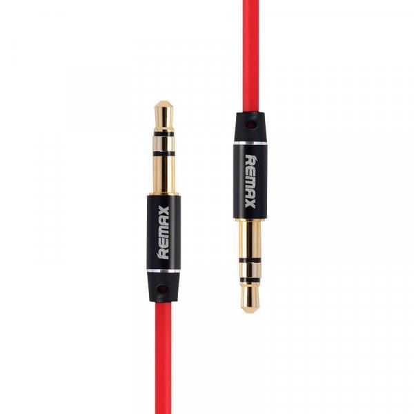 Remax RL-L100 1 m-es mini jack 3,5 mm-es AUX kábel (piros)