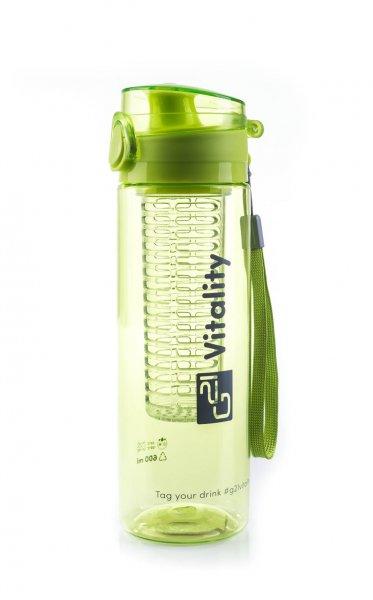smoothie/juice palack, 600 ml, zöld