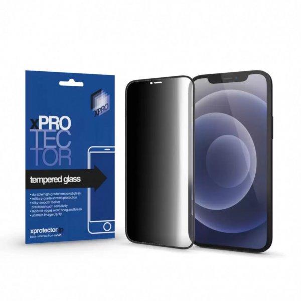 XPRO Tempered Glass 0.33 Full 3D Black FG PRIVACY kijelzővédő üveg /
üvegfólia Apple iPhone 14 Pro Max készülékhez