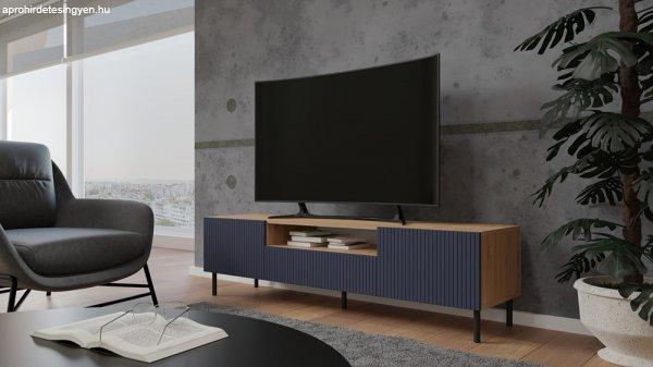 Shannan MIX RTV KAMA160 TV állvány (egyenes mintázat), 43x160x40 cm,
tölgy-kék