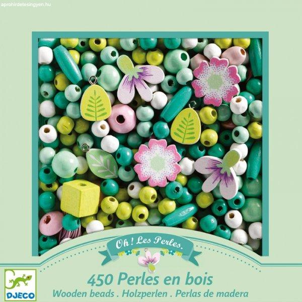 Djeco: Design by Wooden beads, leaves and flowers