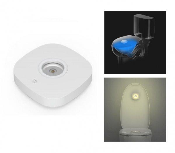 UVC Automatikus, mozgásérzékelős WC fertőtlenítő UV lámpa, UV-C toalett
sterilizáló és LED éjszakai irányfény (MCC BE0-A0100)