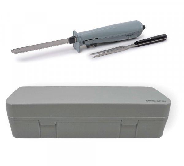 Ambiano 120W 18 cm elektromos kés, szeletelő kés tartozék villával,
praktikus tároló dobozban (XJ-15411G)