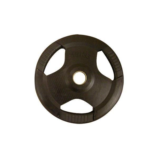 PL26 (30 mm) Fekete fogós gumírozott tárcsa 20 kg