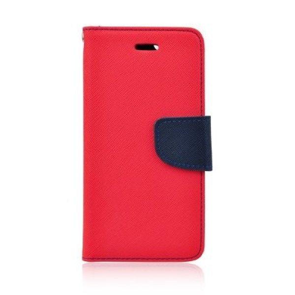 Fancy Samsung A236 Galaxy A23 5G oldalra nyíló mágneses könyv tok szilikon
belsővel piros - kék