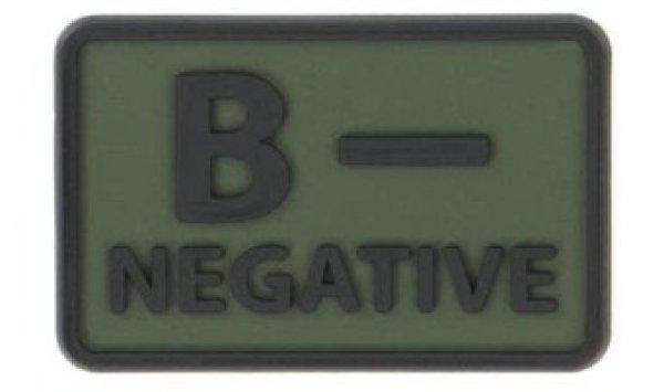 Helikon-Tex 3D PVC címke B-Negative, 2db olive green