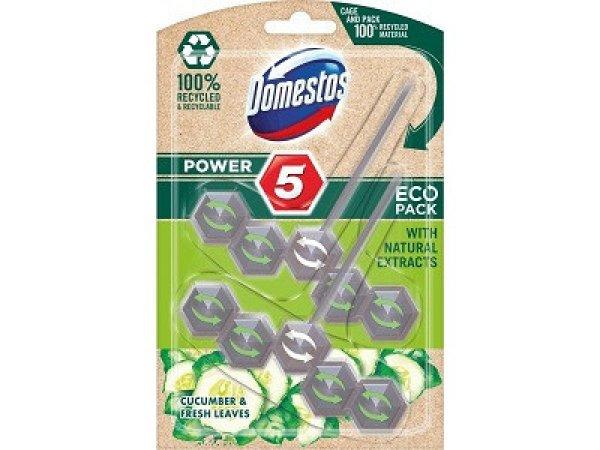 Domestos Power5 Eco WC-Rúd 2x55G Cucumber&Fresh Leaves