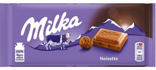 Milka Noisette mogyorómasszával töltött alpesi tejcsokoládé 100G