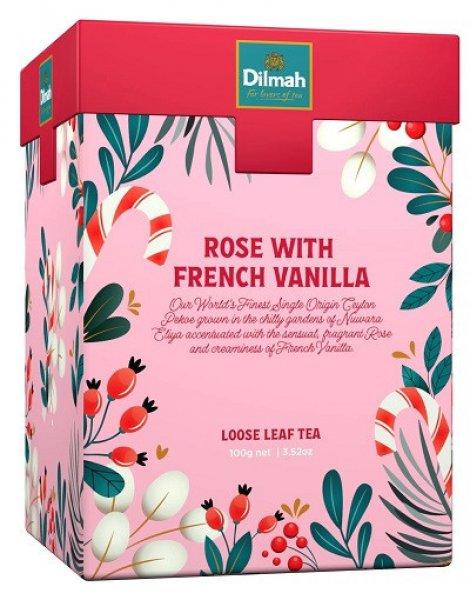 Dilmah 100G Rose With French Vanilla Szálastea DIGR1091