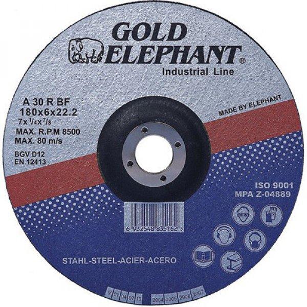 Csiszolókorong Gold Elephant 27A T27 150 x 6,0 x 22,2 mm, fém