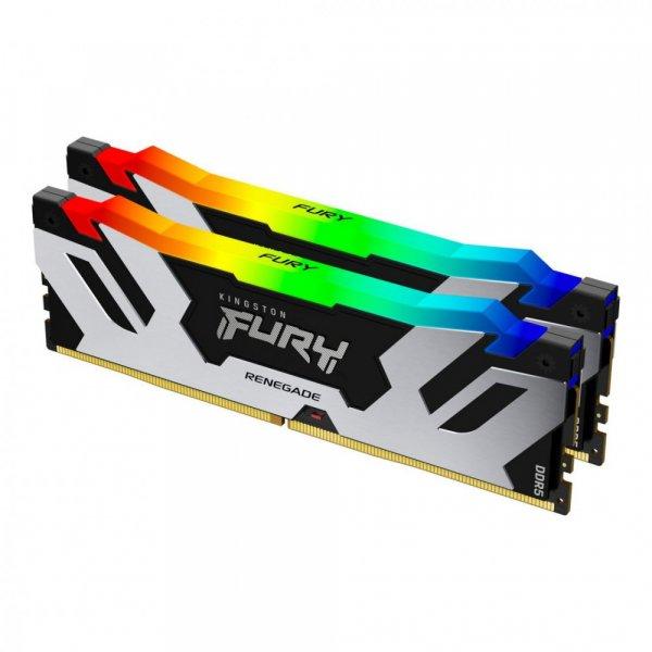 Kingston 32GB DDR5 6400MHz Kit(2x16GB) Fury Renegade RGB Black/Silver