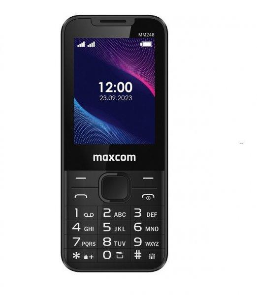 Maxcom MM248 4G mobiltelefon, dual sim-es kártyafüggetlen, bluetooth-os, fm
rádiós fekete (magyar nyelvű menüvel)