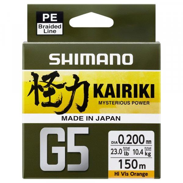 Shimano Kairiki G5 Braid Line 150m 0.20mm 9.9kg - Orange - Original Japan
Products (LDM51UE200150H)