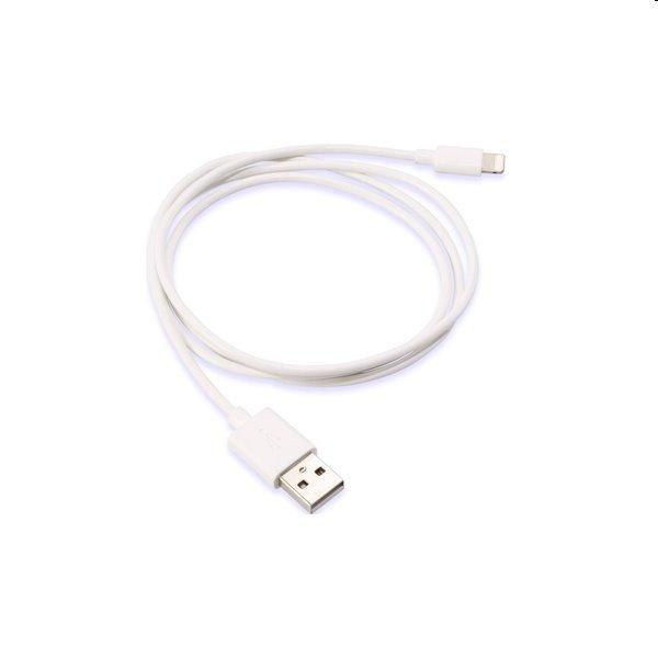 Kábel USB/Lightning, 0,2 m, fehér