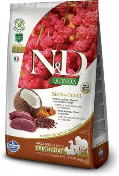 N&D Dog Grain Free Quinoa Skin & Coat Venison – Bőr- és szőrproblémákra -
(2 x 7 kg) 14 kg
