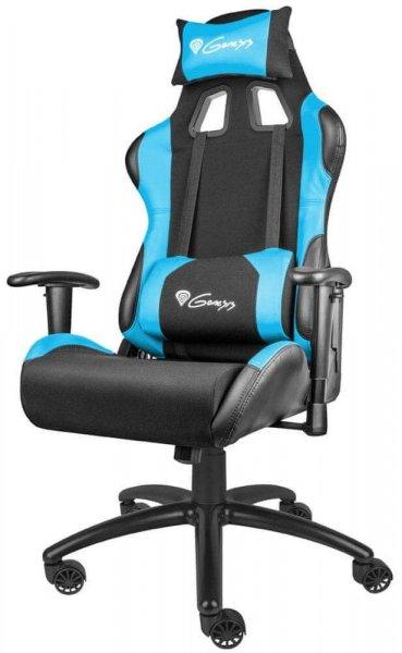 Genesis Nitro550 Gamer szék nyak-és derékpárnával #fekete-kék