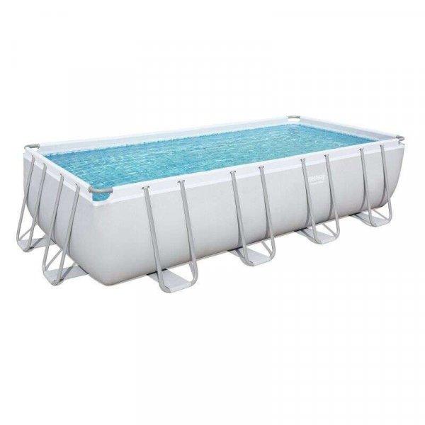Bestway Tortuga 488x244x122cm Fémvázas medence homokszűrővel, létrával és
vegyszeradagolóval (FFA 635) #szürke