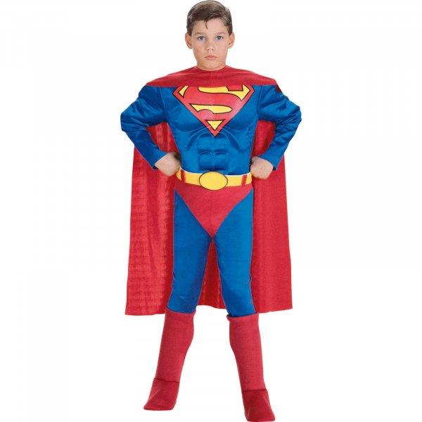 Superman Deluxe Musk öltöny fiúknak 90-100 cm 3-4 éveseknek