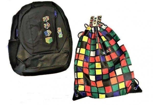 Rubik iskolai csomag: hátizsák / iskolatáska + tornazsák - rubik kocka 
