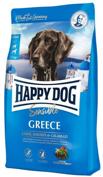 Happy Dog Sup. Sens GREECE 11 kg bárány, garnéla, tintahal, mediterrán rizs
és zöldségmix 137689
